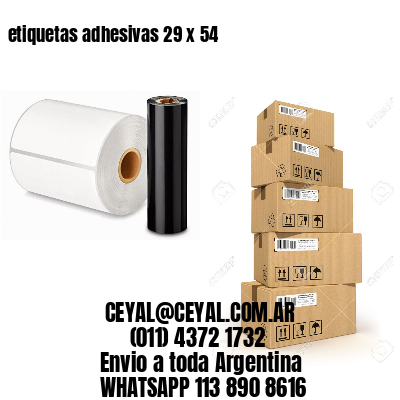 etiquetas adhesivas 29 x 54