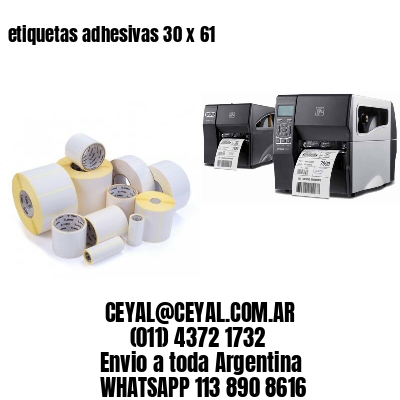 etiquetas adhesivas 30 x 61