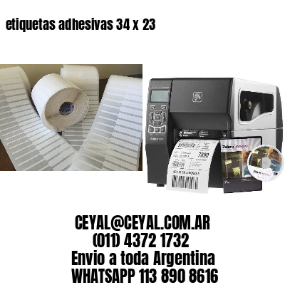 etiquetas adhesivas 34 x 23
