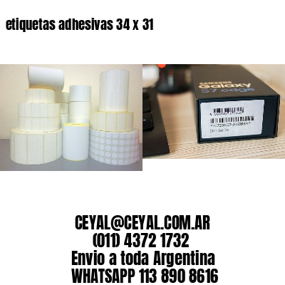 etiquetas adhesivas 34 x 31