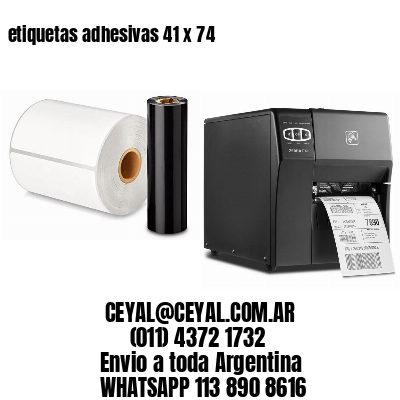 etiquetas adhesivas 41 x 74