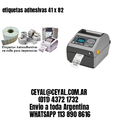 etiquetas adhesivas 41 x 82