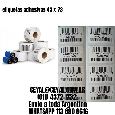 etiquetas adhesivas 43 x 73