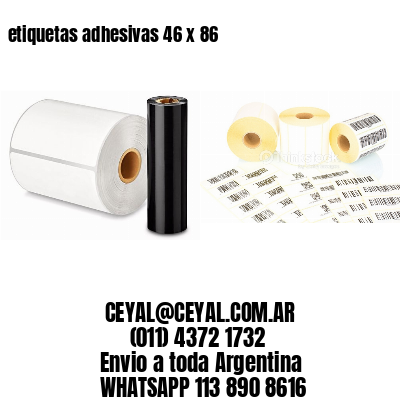 etiquetas adhesivas 46 x 86