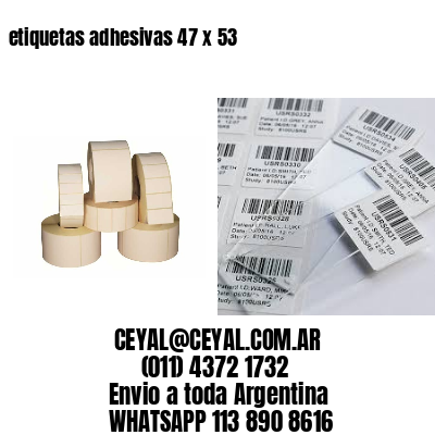 etiquetas adhesivas 47 x 53