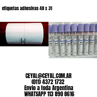 etiquetas adhesivas 48 x 31