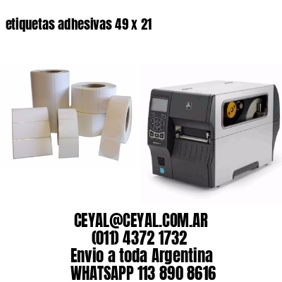 etiquetas adhesivas 49 x 21