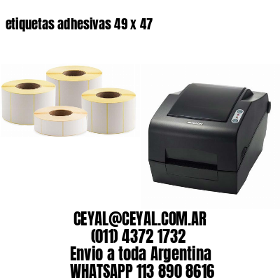 etiquetas adhesivas 49 x 47