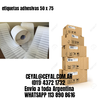 etiquetas adhesivas 50 x 75