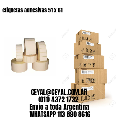 etiquetas adhesivas 51 x 61