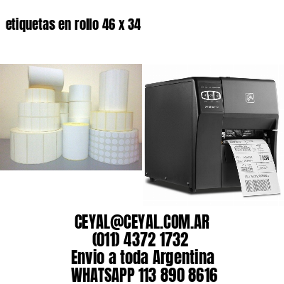 etiquetas en rollo 46 x 34