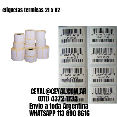 etiquetas termicas 21 x 82