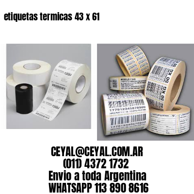 etiquetas termicas 43 x 61