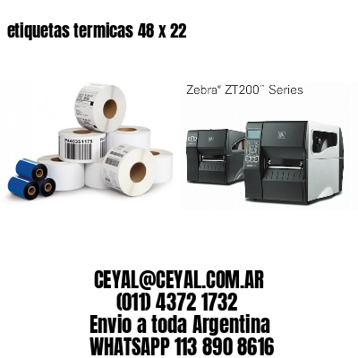 etiquetas termicas 48 x 22