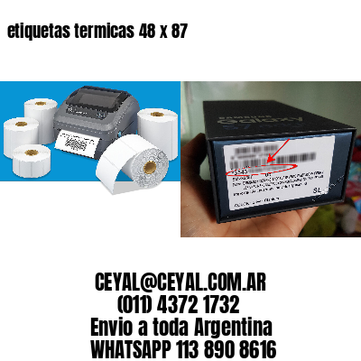 etiquetas termicas 48 x 87
