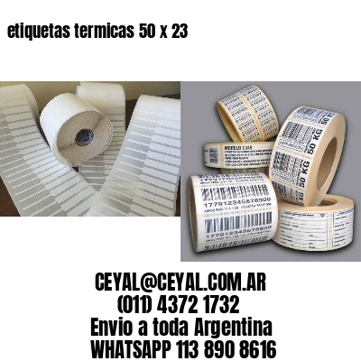 etiquetas termicas 50 x 23