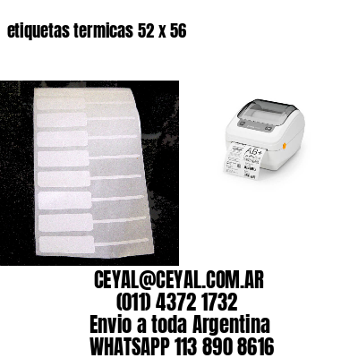 etiquetas termicas 52 x 56