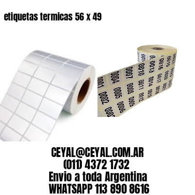 etiquetas termicas 56 x 49