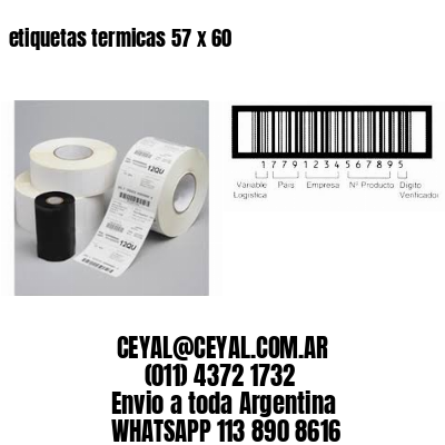 etiquetas termicas 57 x 60