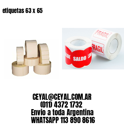etiquetas 63 x 65