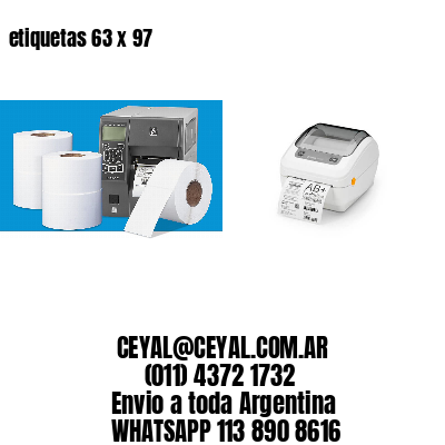 etiquetas 63 x 97