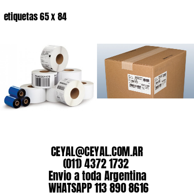 etiquetas 65 x 84