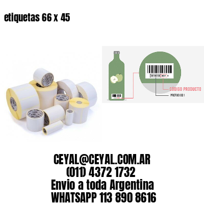 etiquetas 66 x 45