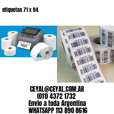 etiquetas 71 x 94