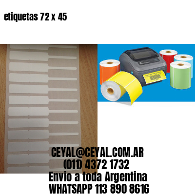 etiquetas 72 x 45