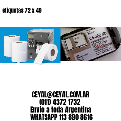 etiquetas 72 x 49