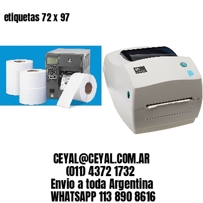 etiquetas 72 x 97