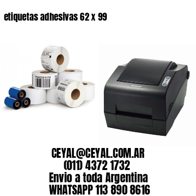 etiquetas adhesivas 62 x 99