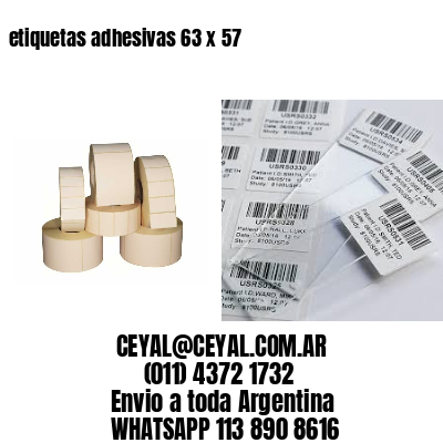 etiquetas adhesivas 63 x 57