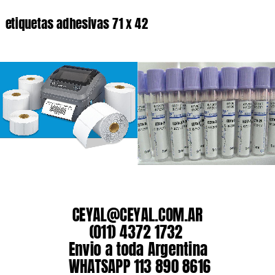 etiquetas adhesivas 71 x 42