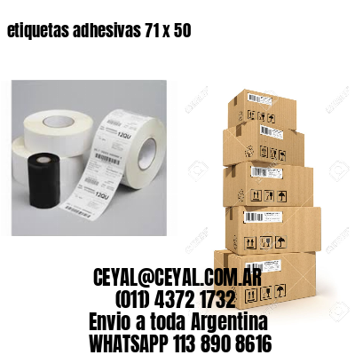 etiquetas adhesivas 71 x 50