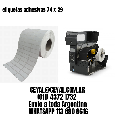 etiquetas adhesivas 74 x 29