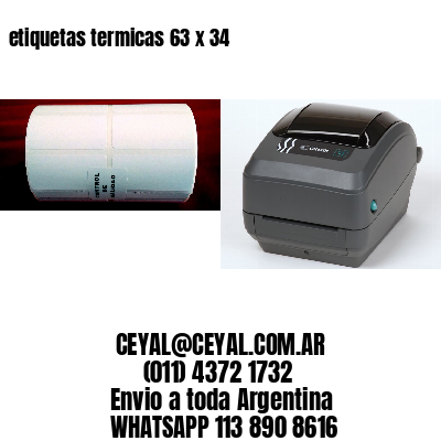 etiquetas termicas 63 x 34