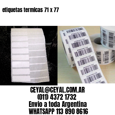 etiquetas termicas 71 x 77