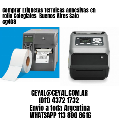 Comprar Etiquetas Termicas adhesivas en rollo Colegiales  Buenos Aires Sato cg408