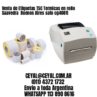 Venta de Etiquetas TSC Termicas en rollo Saavedra  Buenos Aires sato cg408tt