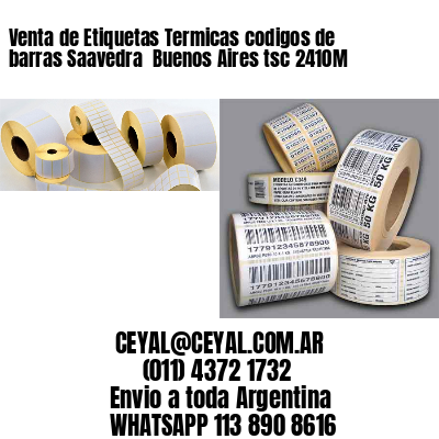Venta de Etiquetas Termicas codigos de barras Saavedra  Buenos Aires tsc 2410M