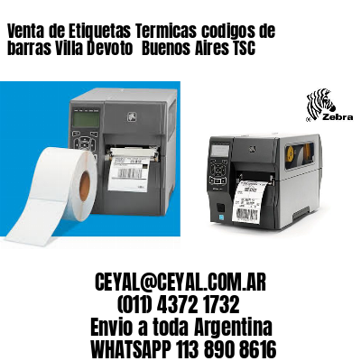 Venta de Etiquetas Termicas codigos de barras Villa Devoto  Buenos Aires TSC