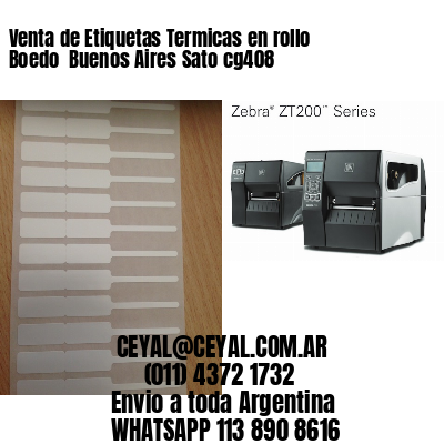 Venta de Etiquetas Termicas en rollo Boedo  Buenos Aires Sato cg408