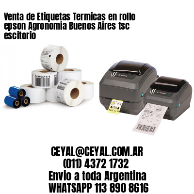 Venta de Etiquetas Termicas en rollo epson Agronomia Buenos Aires tsc escitorio