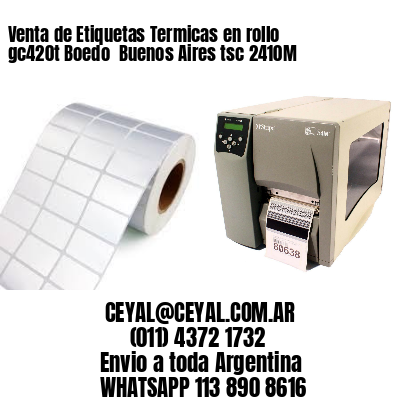 Venta de Etiquetas Termicas en rollo gc420t Boedo  Buenos Aires tsc 2410M