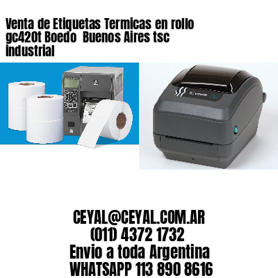 Venta de Etiquetas Termicas en rollo gc420t Boedo  Buenos Aires tsc industrial