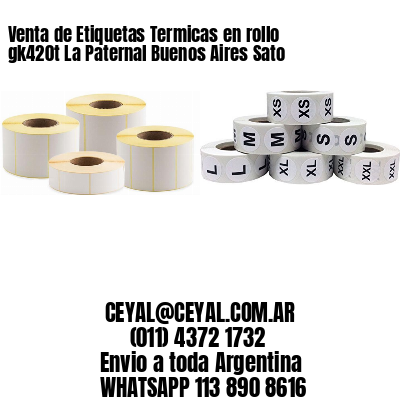 Venta de Etiquetas Termicas en rollo gk420t La Paternal Buenos Aires Sato