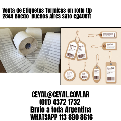 Venta de Etiquetas Termicas en rollo tlp 2844 Boedo  Buenos Aires sato cg408tt
