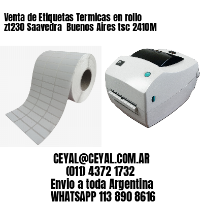 Venta de Etiquetas Termicas en rollo zt230 Saavedra  Buenos Aires tsc 2410M