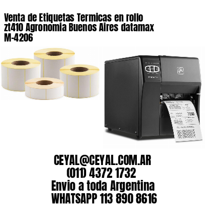 Venta de Etiquetas Termicas en rollo zt410 Agronomia Buenos Aires datamax  M-4206